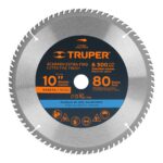 Disco Sierra Madera de 10″, Centro 1″, 80 Dientes Truper (ST-1080E)