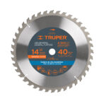 Disco Sierra Madera de 14″, Centro 1″, 40 Dientes Truper (ST-1440E)