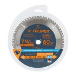 Disco Sierra Madera De 7.1/4″, Centro 5/8″, 60 Dientes Truper (ST-760) - Imagen 2