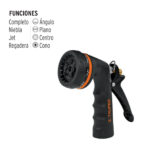 Pistola Metálica De Jardinería Profesional 8 Funciones Truper (PR-208) - Imagen 2