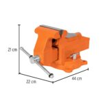 Prensa De Banco Industrial Giratoria De 5″, Apertura 14 Cm Truper (TA-5) - Imagen 2
