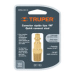 Conector Rápido De Latón De 1/4 Npt Para Compresor, Macho Truper (CORAL-MA-1/4) - Imagen 2