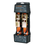 Set De 2 Eslingas Con Ratchet 675 Kg, 3 M, Gancho Tipo S Truper (SU-675R)