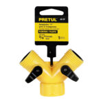 Conector Tipo Y Para Llave De Agua, Plástico Con Válvulas Pretul (AD-2P) - Imagen 2