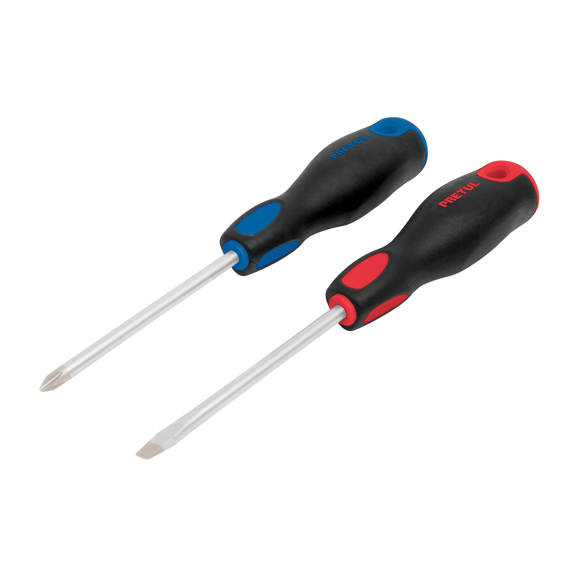 Juego De 2 Destornillares De 1/4″, Mango Comfort Grip Pretul (DUO-1/4X4BP)