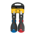 Juego De 2 Mini Destornillares De 1/4″, Mango Comfort Grip Pretul (JDT-2BP) - Imagen 2