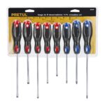 Juego De 8 Destornillares Comfort Grip Con Puntas Magnéticas Pretul (JD-8BP)