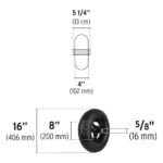 Rueda O Llanta Neumática De 16″ X 4″ Para Carretilla Pretul (RN-P16) - Imagen 2
