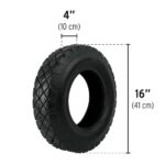 Llanta Para Carretilla Neumática Reforzada De 16″ X 4″ Pretul (N-P16) - Imagen 2