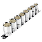 Juego De 8 Copas Desde 1/2″ Hasta 15/16″, Cuadrante 1/2″ Pretul (JD-1/2X9SAE-P)