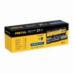 Juego De Copas Métricas Con 21 Piezas, Cuadrante De 3/8″ Pretul (JD-3/8X21MM-P) - Imagen 2