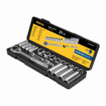 Juego De Copas Métricas Con 21 Piezas, Cuadrante De 3/8″ Pretul (JD-3/8X21MM-P)