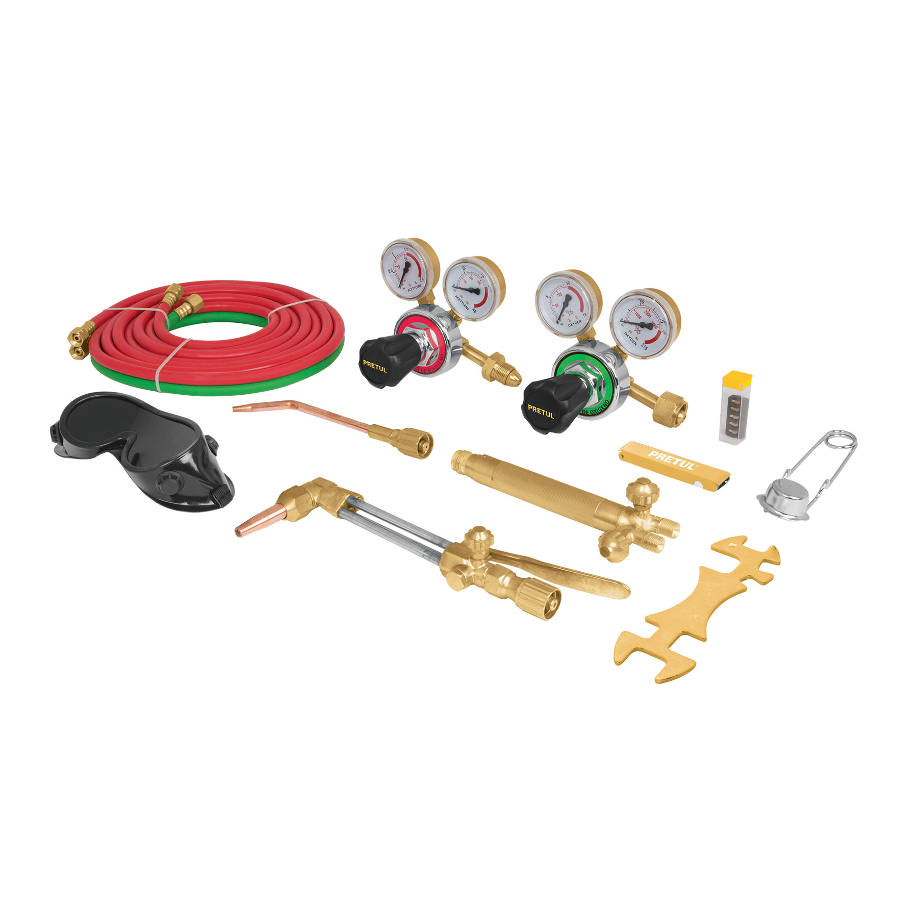 Equipo De Corte Y Soldadura Para Soldador Con 11 Accesorios Pretul (CORSOL-P)