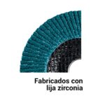 Disco Laminado Flap De 4.1/2″, Centro 7/8″, Grano 60 Pretul (DLP-2717) - Imagen 2