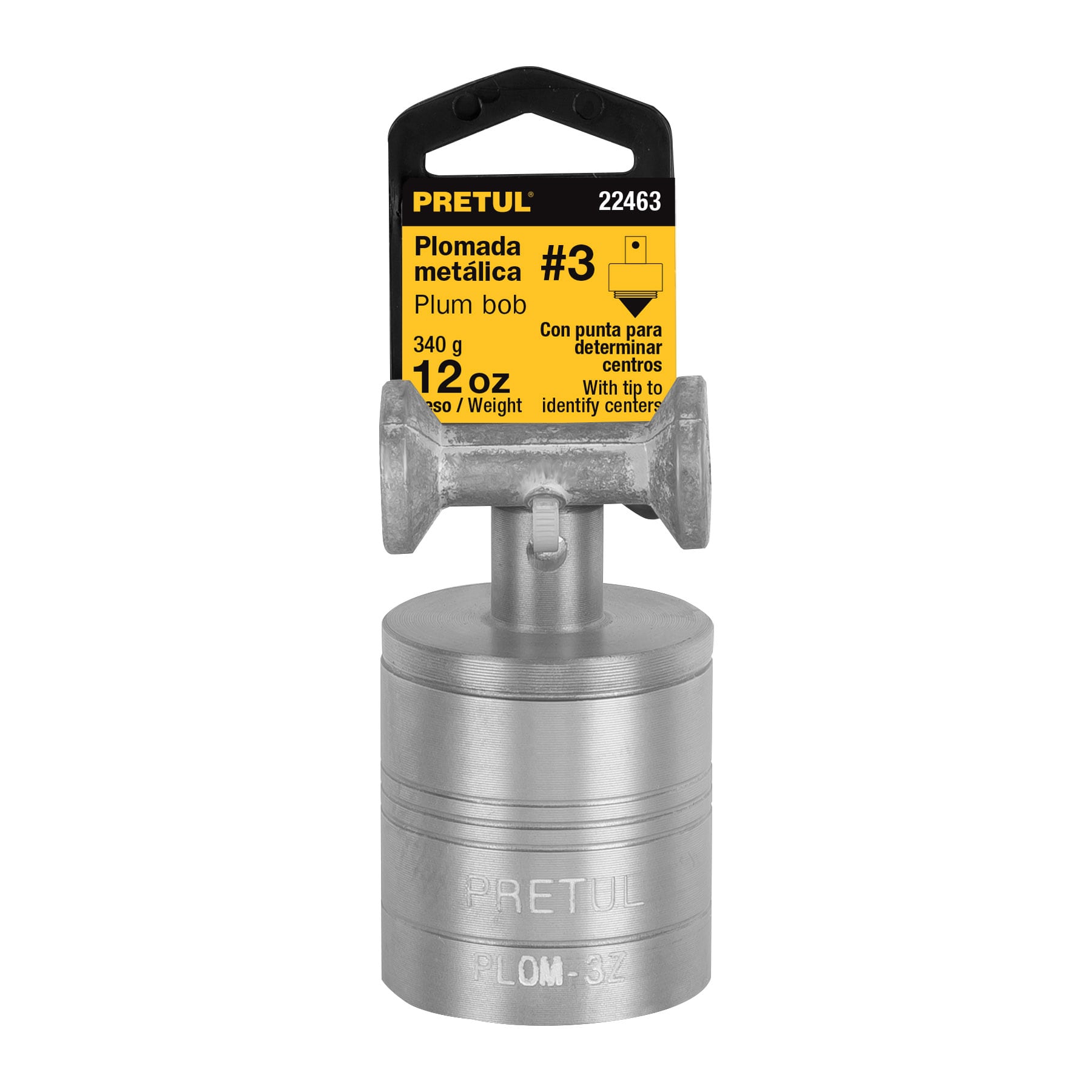 Plomada Metálica #3, 12 Oz (340 G) Con Punta Para Centros Pretul (PLOM ...