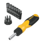 Juego De Puntas Y Copas Con Destornillador Ratchet 14 Piezas Pretul (DES-14P)