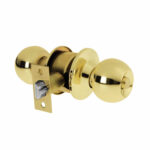 Cerradura O Chapa Para Habitación, Tipo Esfera Latón Claro Hermex (BAL-LB-RP)