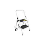 Escalera Tubular Plegable De 2 Peldaños Antideslizantes Pretul (ESTU-2P)