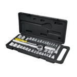 Juego De Copas Y Ratchet 39 Piezas, Cuadrante 1/4″ Y 3/8″ Pretul (SET-39)