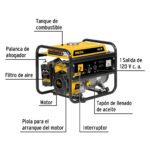 Generador Eléctrico Portátil De 6 Litros, 1.1 Kw, 2.9 Hp Pretul (GEN-10P) - Imagen 2