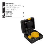 Set Sierra Copas, 15 Piezas Para Madera Aluminio Y Plástico Pretul (KIT-14P) - Imagen 2