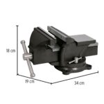 Prensa De Banco 6″ Giratoria 360°, Apertura 5.1/2″ (14 Cm) Pretul (TB-6P) - Imagen 2