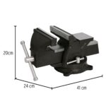 Prensa De Banco 8″ Giratoria 360°, Apertura 6″ (15 Cm) Pretul (TB-8P) - Imagen 2