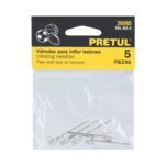 Kit De 5 Válvulas Para Inflar Balones En Acero Inoxidable Pretul (VAL-BA-5) - Imagen 2