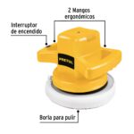 Polichadora De 10″, 110 W Con 2 Mangos Y Pomos Incluidos Pretul (PULA-P) - Imagen 2