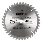 Disco Sierra Madera De 7.1/4″, Centro 5/8″, 40 Dientes Pretul (ST-740P)