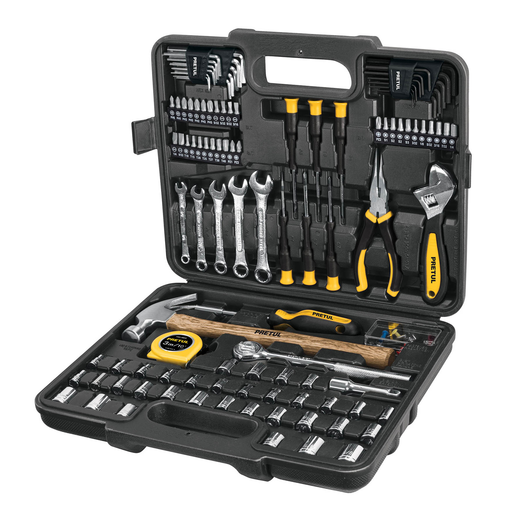 Juego De 109 Piezas Combinadas Mando 3/8″ Y 1/4″ Pretul (SET-109)