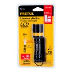 Linterna De Pila 80 Metros, 40 Lúmenes, Luz Ajustable Pretul (LIPLA-40P) - Imagen 2