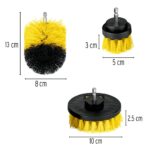 Set De 3 Cepillos Para Taladro, Uso En Baños, Cocinas Y Más Pretul (JCE-3P) - Imagen 2