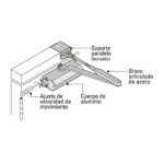 Cierre de Puerta Hidráulico para Puertas de 40 Kg a 80 Kg Hermex (CIPU) - Imagen 2