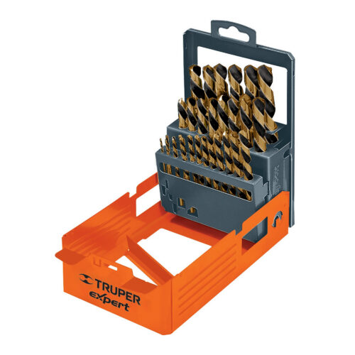 Juego De 29 Brocas Acero Rápido Para Metal Madera Y Plástico Truper (DESP-BAV-29C)