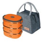 Portacomidas En Acero Inoxidable Para Frio Y Caliente Truper (LUNCH-3)