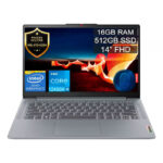 Portátil Lenovo IdeaPad Slim 3 14IAH8 Intel Core i5-12450H 14 Pulgadas FHD Memoria 16GB Estado Solido 512GB Linux Color Gris,