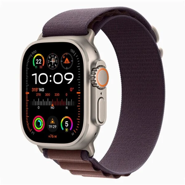 Reloj APPLE Watch Ultra 2 (GPS + Cellular) - Caja de titanio de 49 mm - Correa Loop Alpine índigo - Talla M