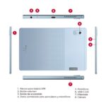 Tablet Lenovo M9 TB310XU Pantalla 9 Pulgadas HD Conectividad LTE Memoria 4GB + Almacenamiento 128GB Color Azul frost Incluye Folio y Film - Imagen 3