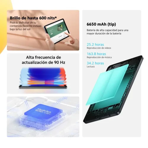 Tablet Xiaomi Redmi Pad SE 8.7 Graphite Gray 4GB + 128GB ROM (Colombia) - Imagen 4
