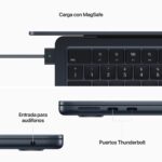 13-inch MacBook Air: Apple M2 chip with 8-core CPU and 8-core GPU, 16GB, 256GB - Midnight - Imagen 3