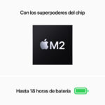 13-inch MacBook Air: Apple M2 chip with 8-core CPU and 8-core GPU, 16GB, 256GB - Midnight - Imagen 4