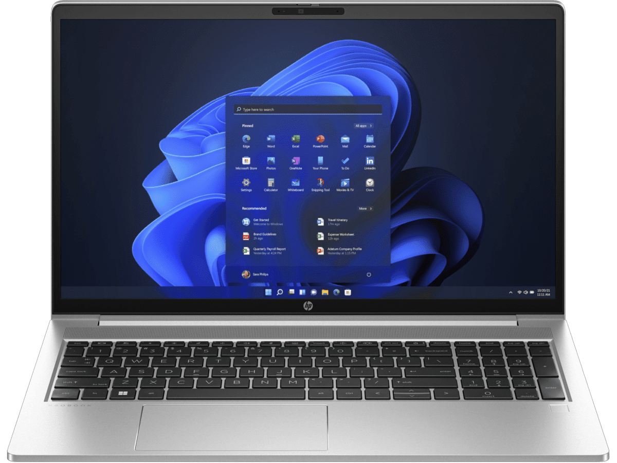 Portátil HP 450 G10, Core i7-1355U, W11 Pro 64, LED 15,6 FHD, RAM 16GB, SSD 512GB,  Garantía 1/1/0