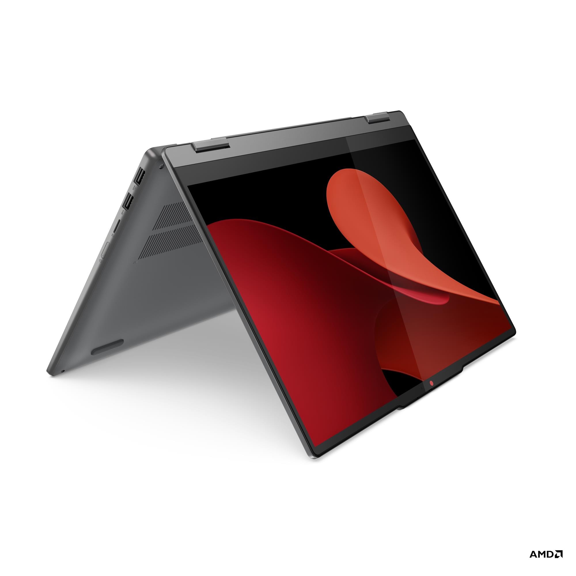 Portátil Lenovo IdeaPad 5 2-in-1 14AHP9 AMD Ryzden 7 8845HS 14 Pulgadas WUXGA Touch Memoria 16GB Estado Solido 512GB Freedos con Lector de Huella Color Gris incluye Lapiz Lenovo Digital Pen 2 without Battery
