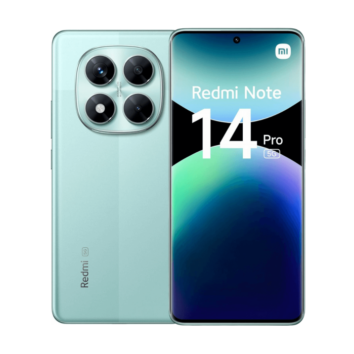 Celular Xiaomi Redmi Note 14 Pro 5G Coral Green 8GB RAM 256GB (Colombia)