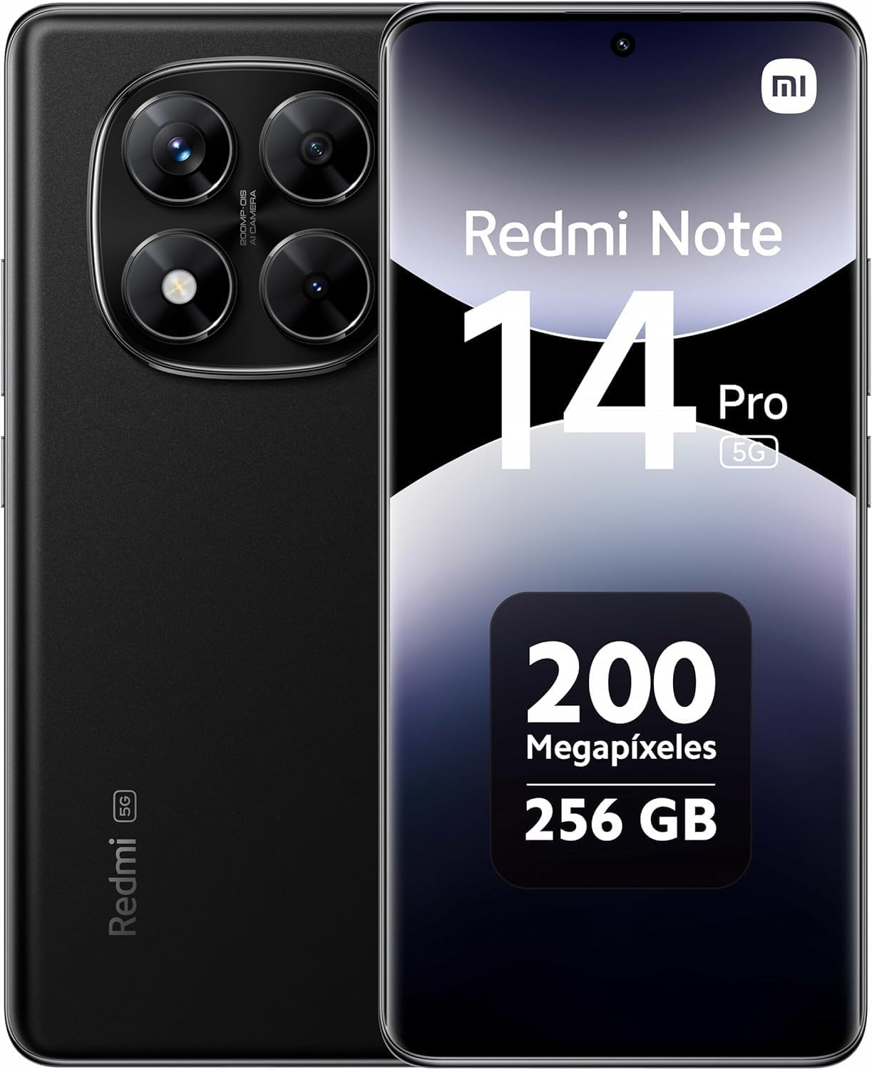 Celular Xiaomi Redmi Note 14 Pro 5G Midnight Black 8GB RAM 256GB (Colombia)