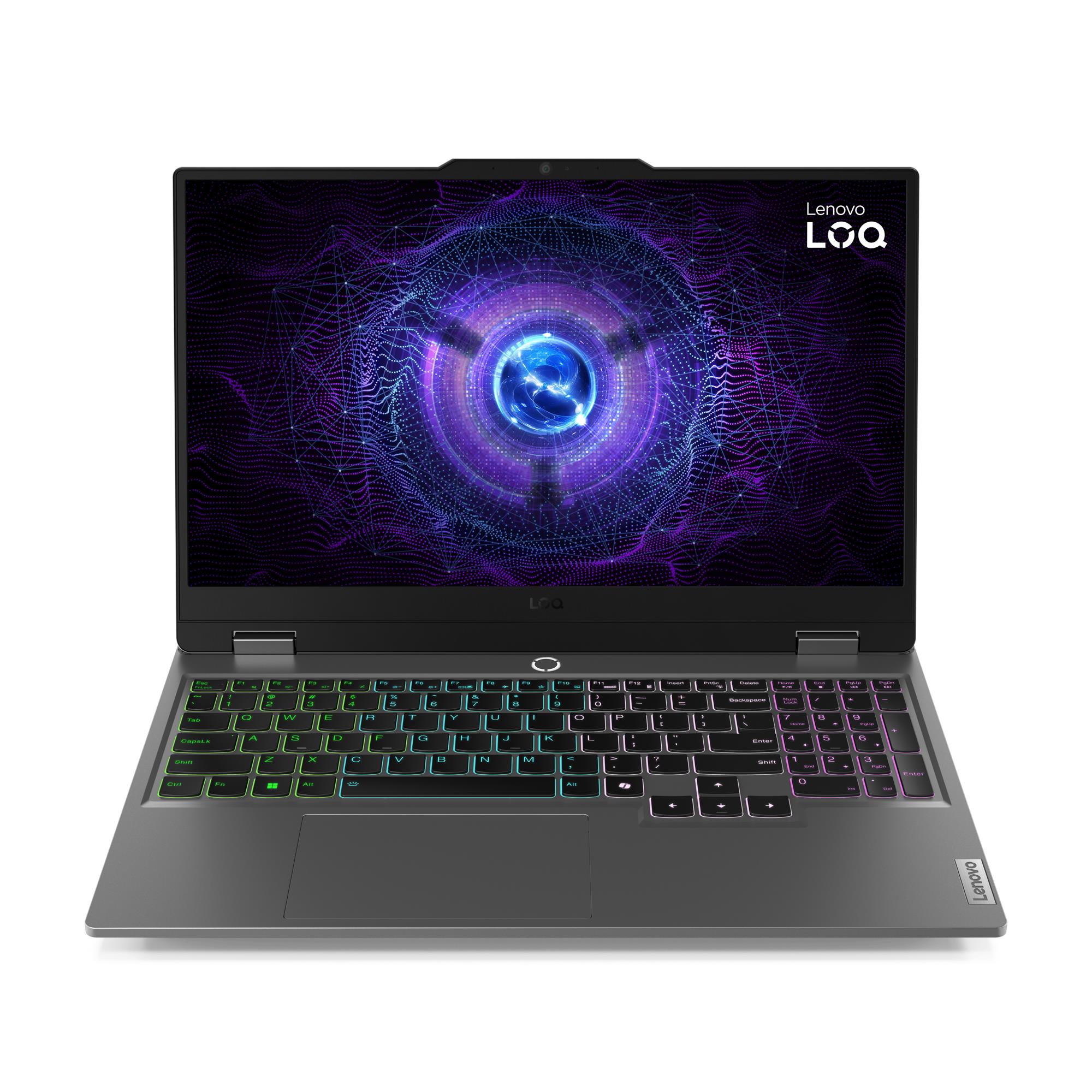 Portátil Lenovo LOQ 15IRX9 Intel Core i7 14700HX 15,6 Pulgadas FHD Memoria 16GB Estado Solido 512GB Tarjeta de Video Nvidia RTX 4060 8GB Windoes 11 Home Color Gris.