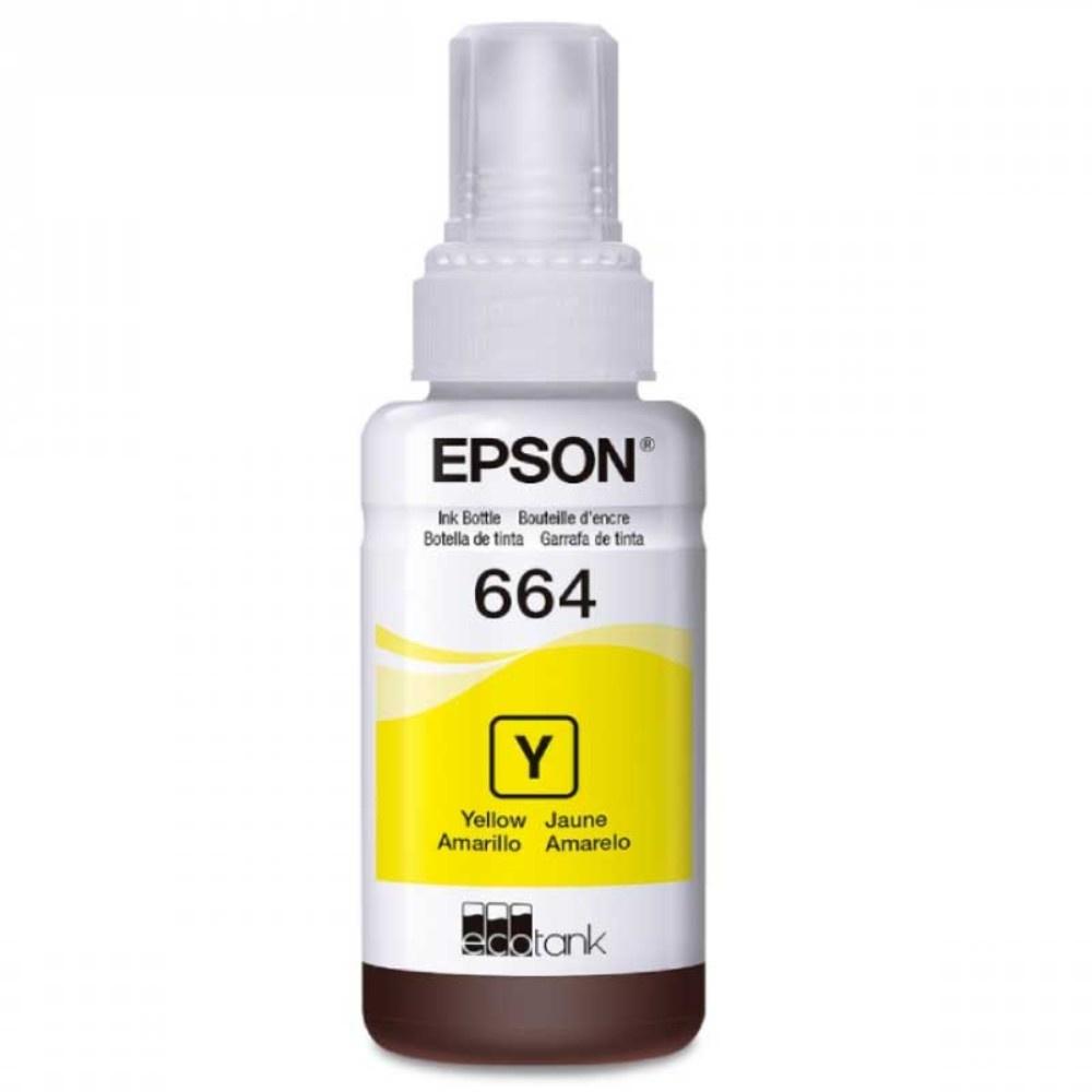 C13T66442A.jpg Botella de Tinta EPSON T664420 L200/210/350/355/555 COLOR Amarillo - Imagen 1