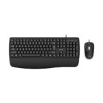 Combo Teclado + Mouse Alámbricos Genius KM-123 Color Negro