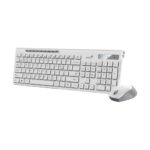 Combo Teclado + Mouse Inalámbricos Genius SlimStar 8230 Color Blanco